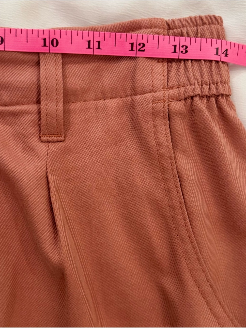 Madewell The Neale Drapeweave High Waist Shorts, Dried Rose, Size 2, Style NJ685 - Picture 6 of 13